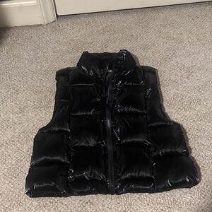 Women's Black Puffer Vest